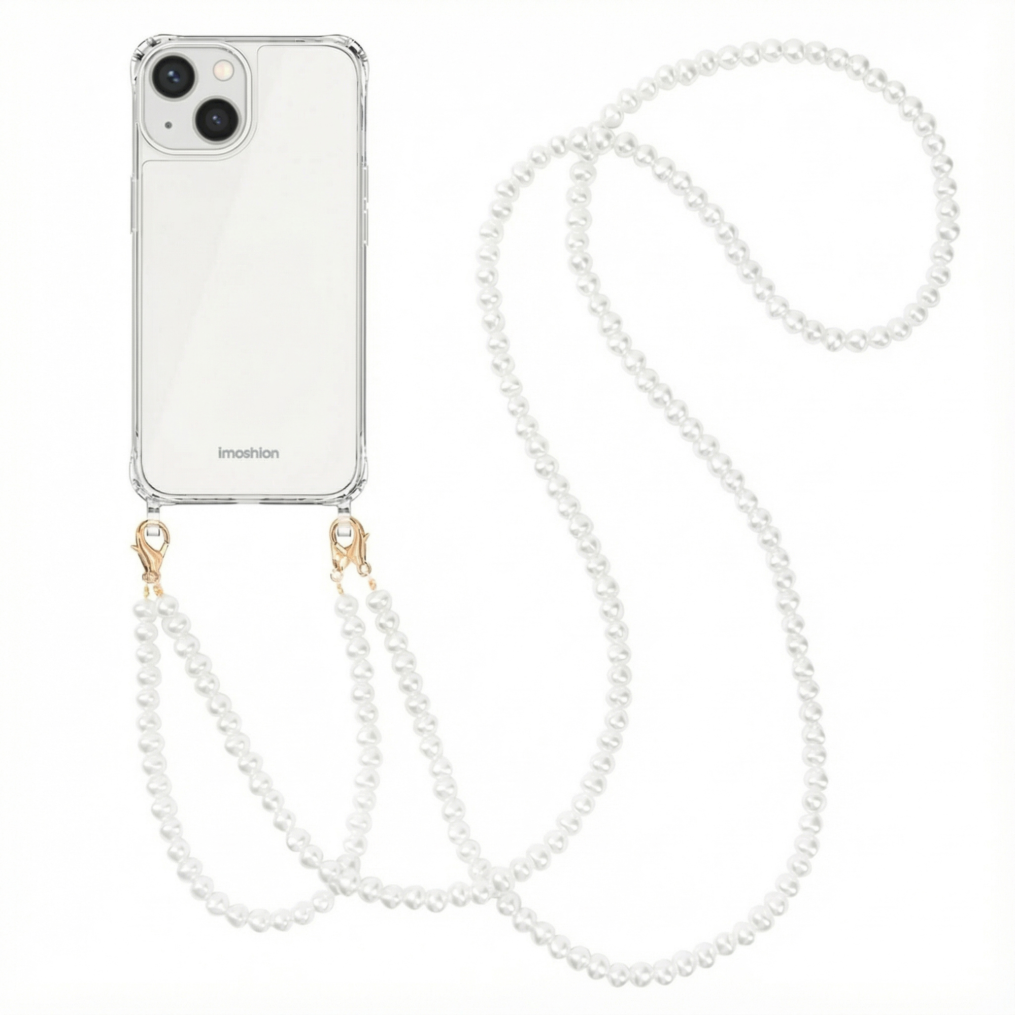 imoshion Coque avec cordons de téléphone Apple iPhone 13 - Perles