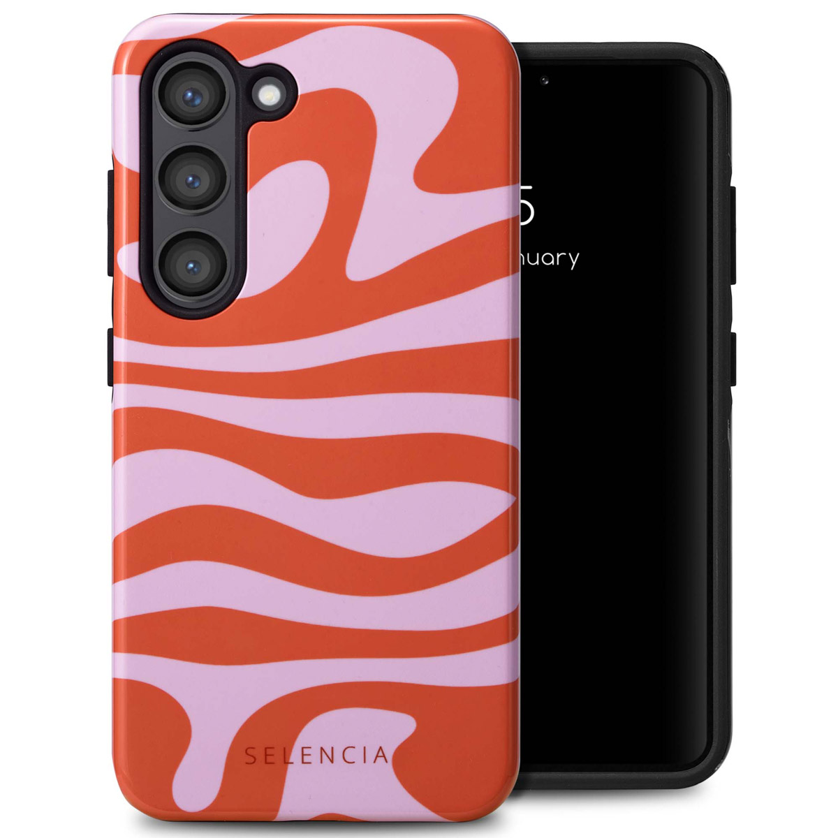 Selencia Coque arrière Vivid Samsung Galaxy S23 - Dream Swirl Pink
