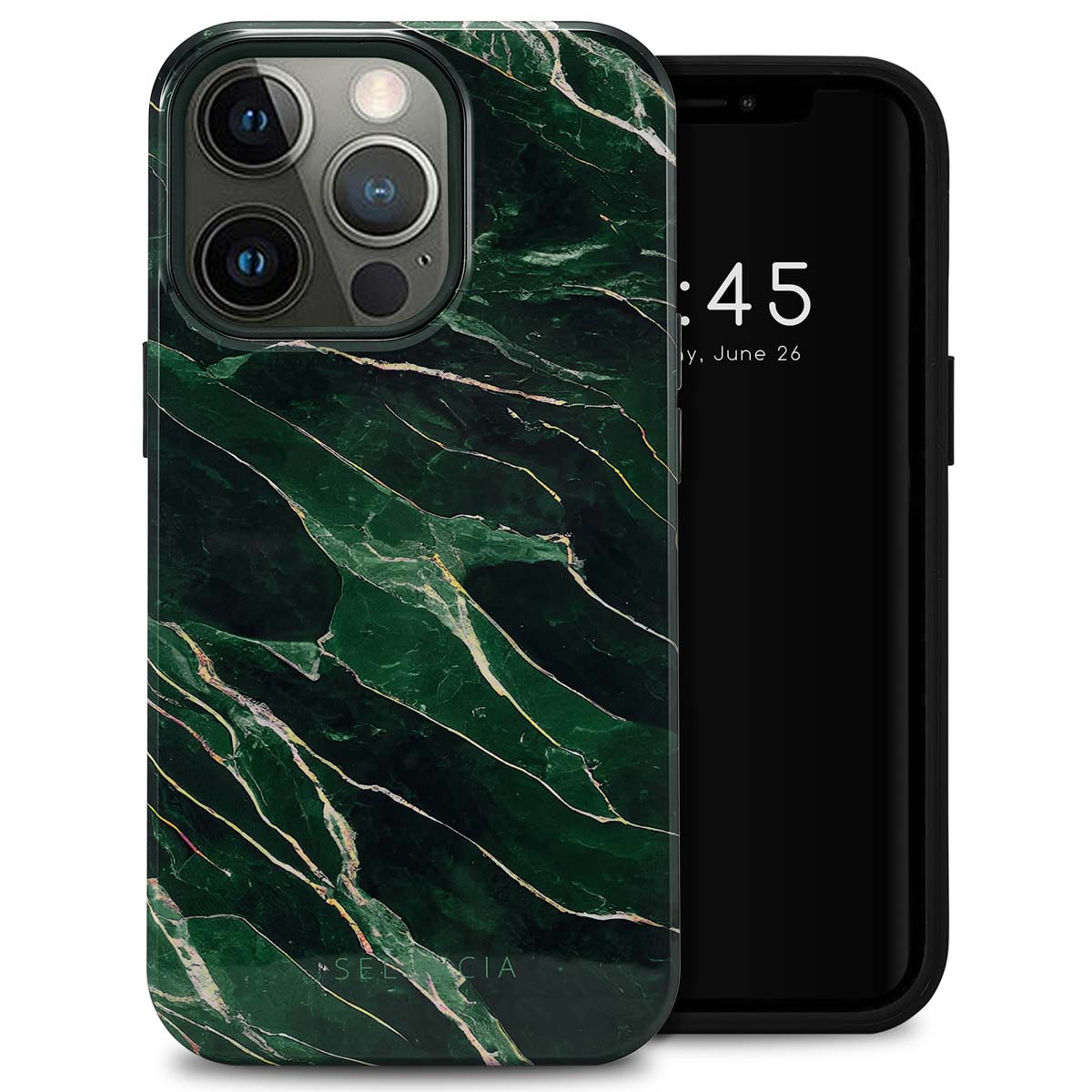 Selencia Vivid Backcover voor de Apple iPhone 13 Pro - Chic Marble Quartz