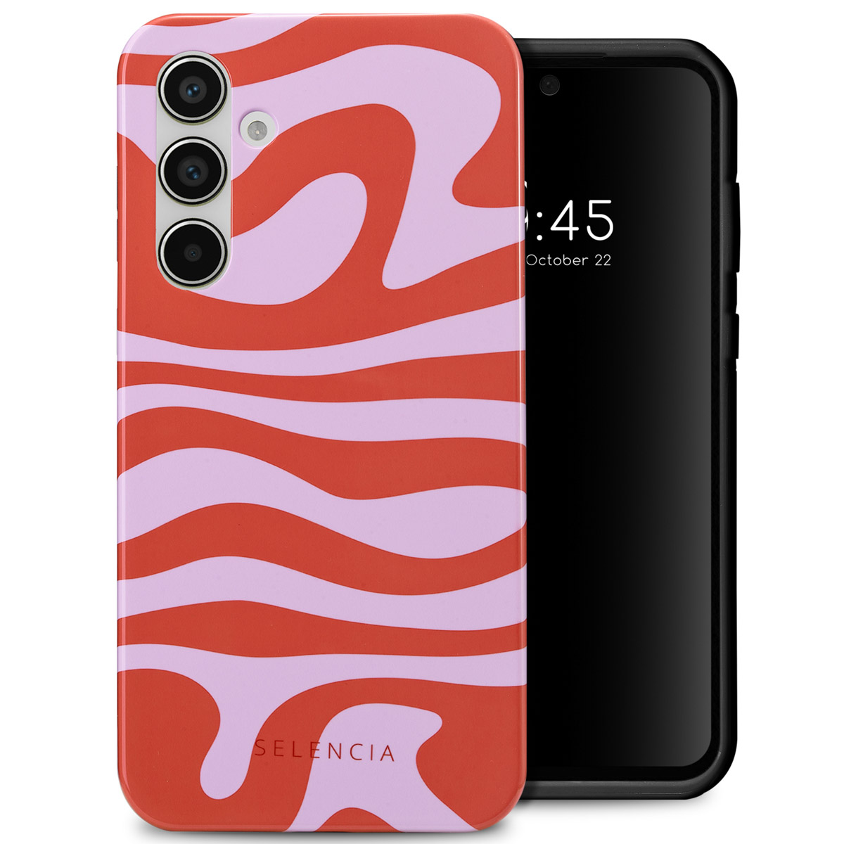 Selencia Coque arrière Vivid Samsung Galaxy A55 - Dream Swirl Pink