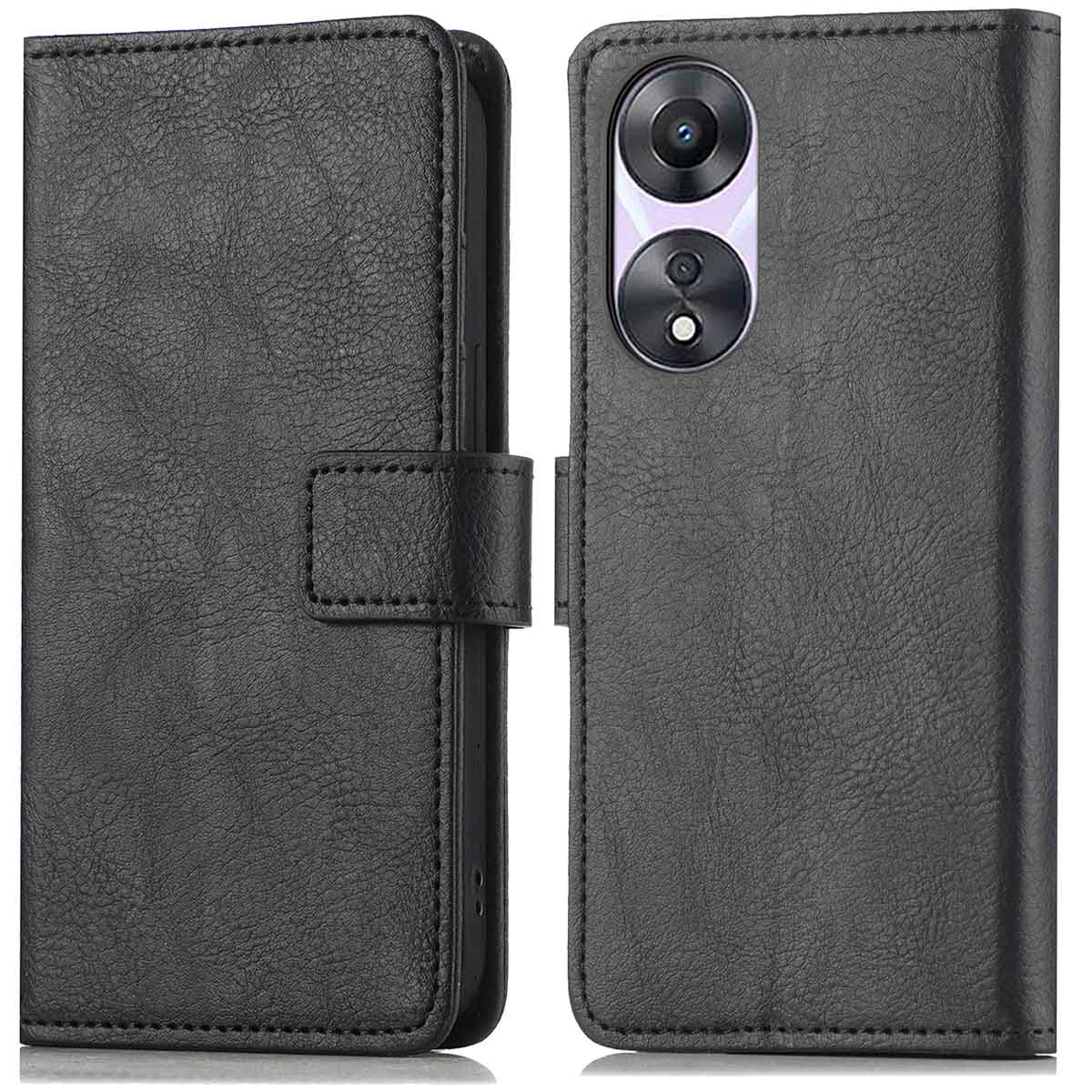 imoshion Luxe Bookcase voor de Oppo A58 - Zwart