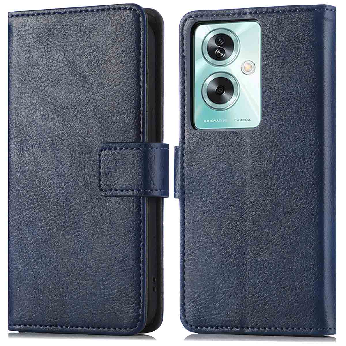 imoshion Luxe Bookcase voor de Oppo A79 - Donkerblauw