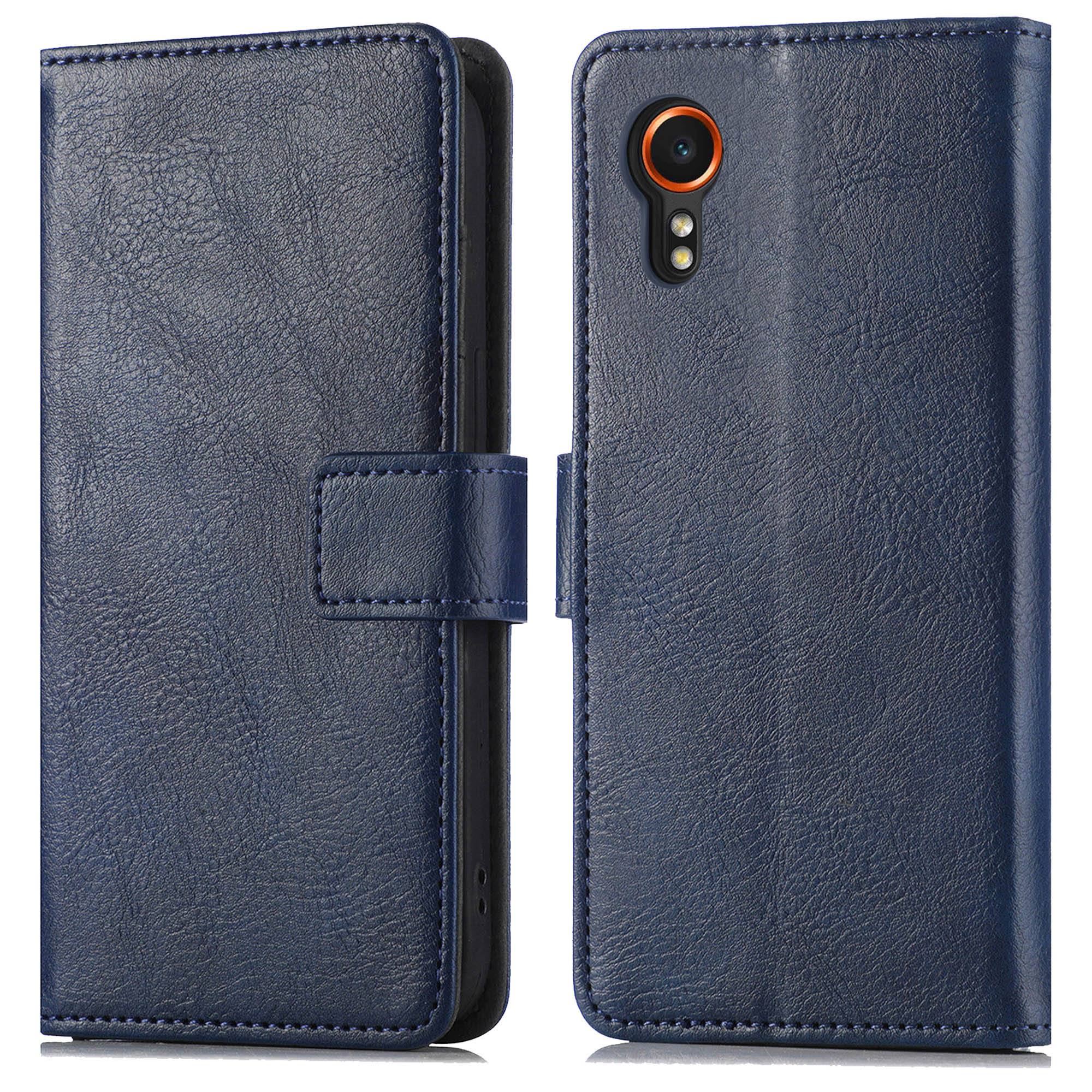 imoshion Luxe Bookcase voor de Samsung Galaxy Xcover 7 - Donkerblauw