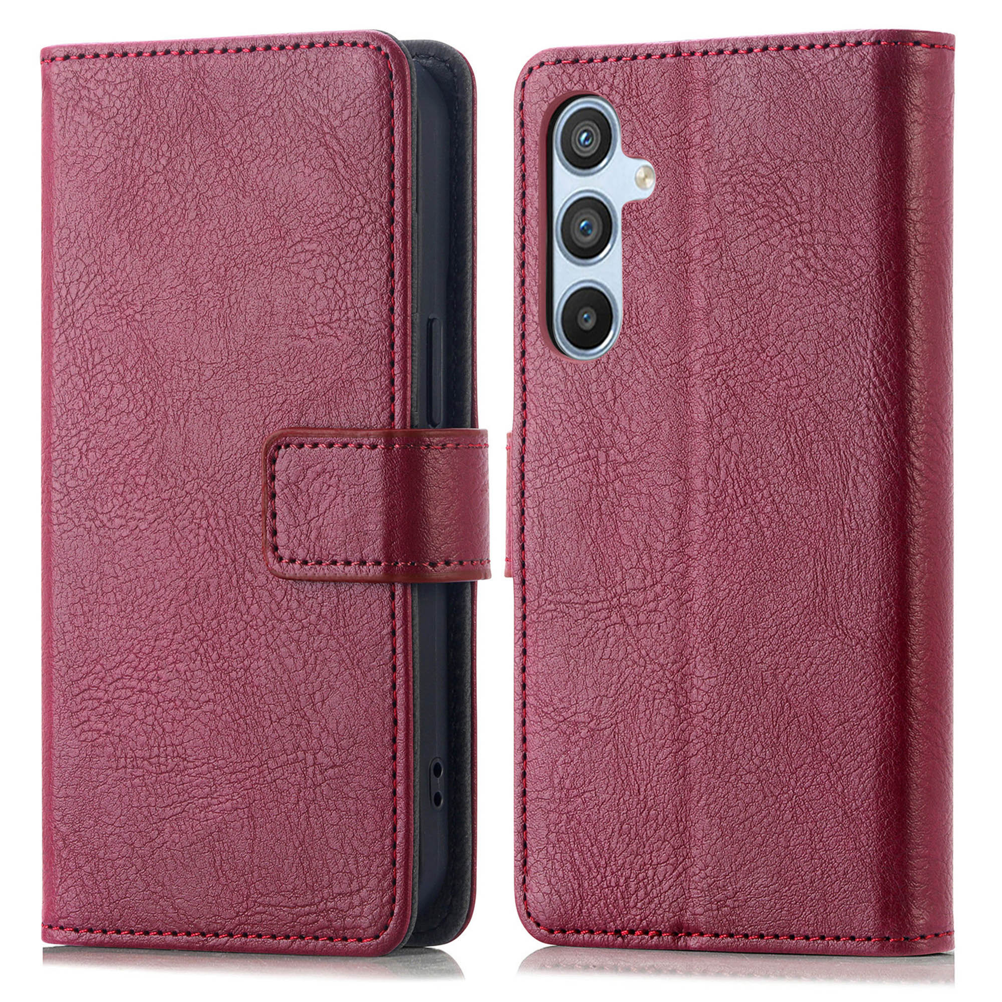 imoshion Luxe Bookcase voor de Samsung Galaxy A14 (5G/4G) - Bordeaux