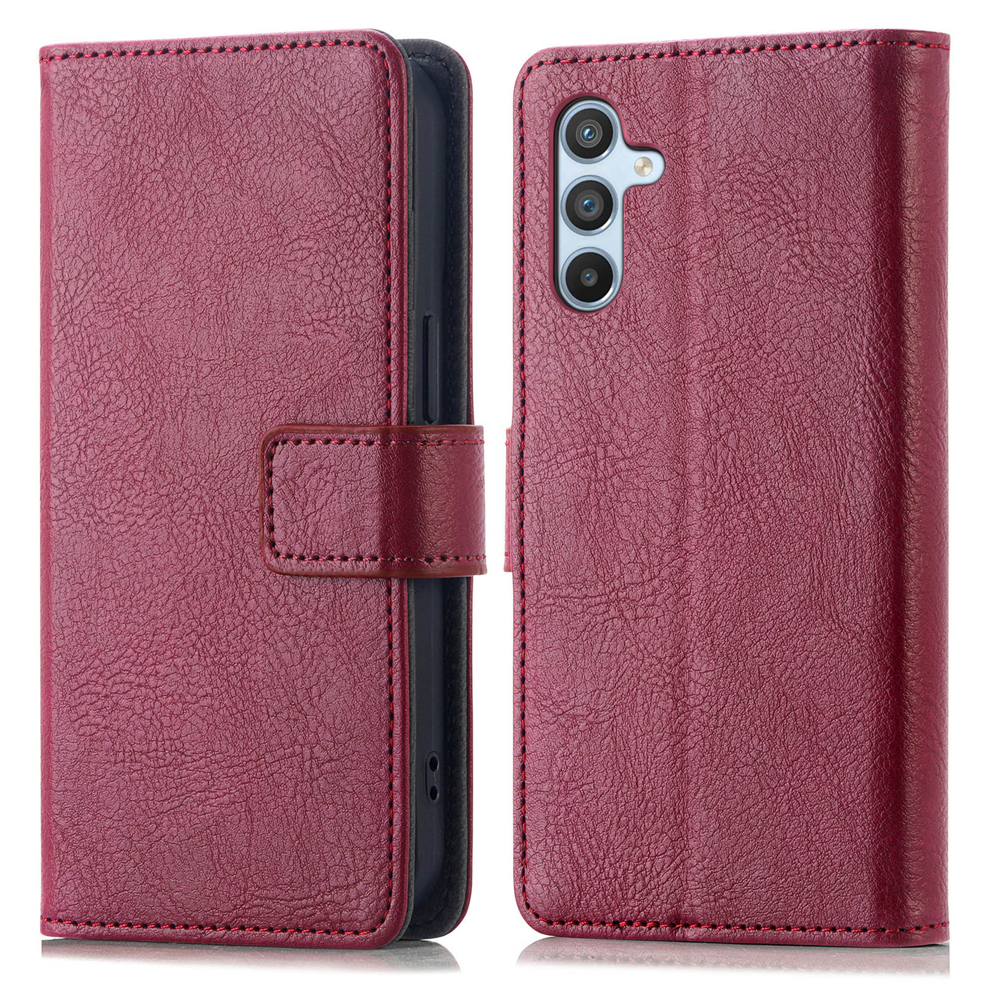 imoshion Luxe Bookcase voor de Samsung Galaxy A34 (5G) - Bordeaux