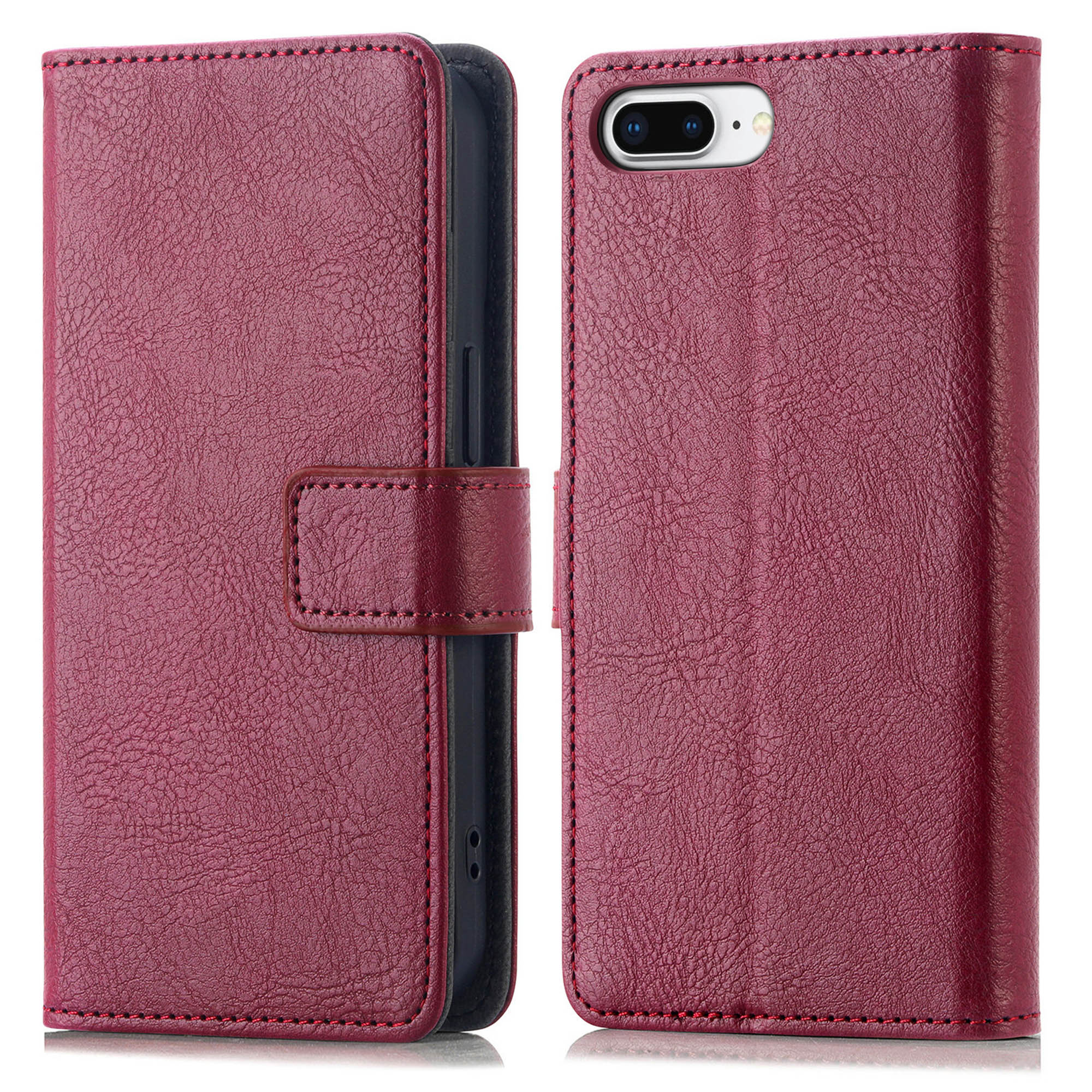 imoshion Luxe Bookcase voor de Apple iPhone 8 Plus / 7 Plus - Bordeaux