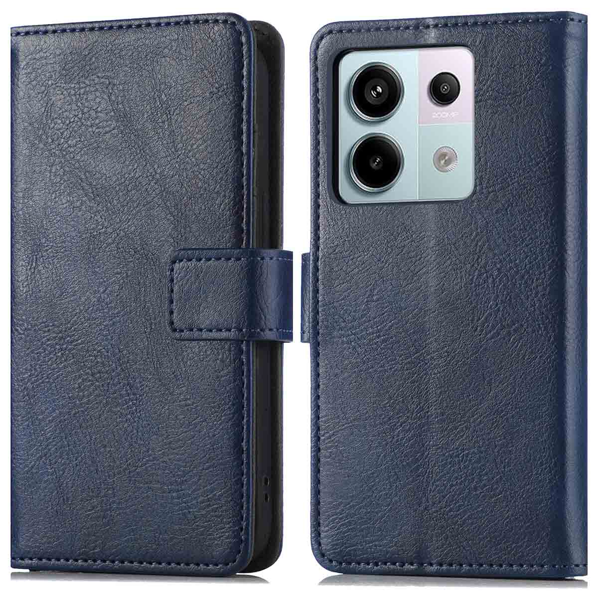 imoshion Luxe Bookcase voor de Xiaomi Redmi Note 13 Pro (5G) / Poco X6 - Donkerblauw