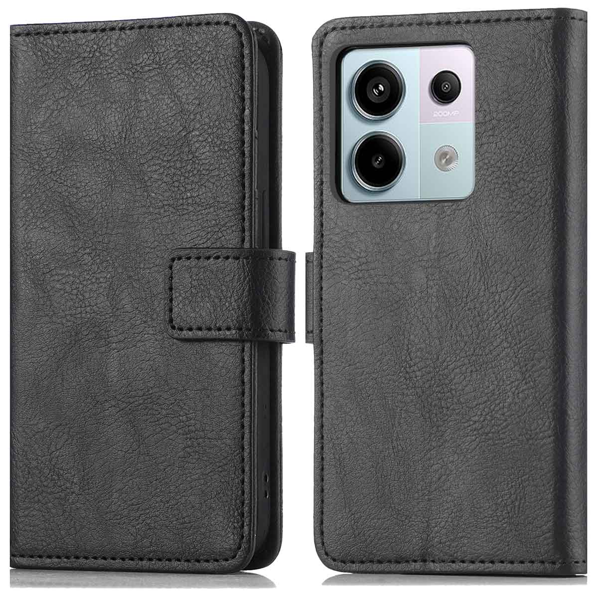 imoshion Luxe Bookcase voor de Xiaomi Redmi Note 13 Pro (5G) / Poco X6 - Zwart