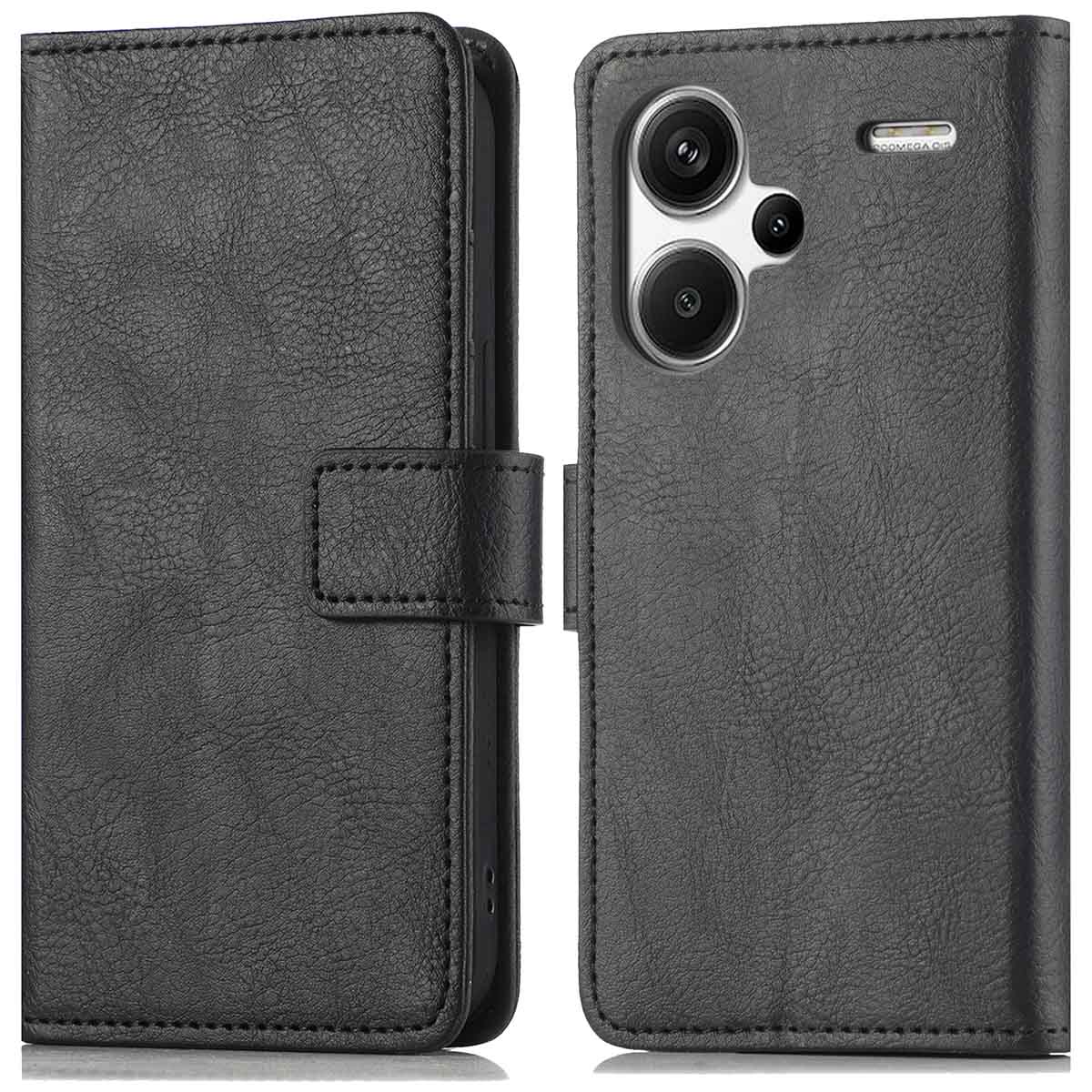 imoshion Luxe Bookcase voor de Xiaomi Redmi Note 13 Pro Plus (5G) - Zwart
