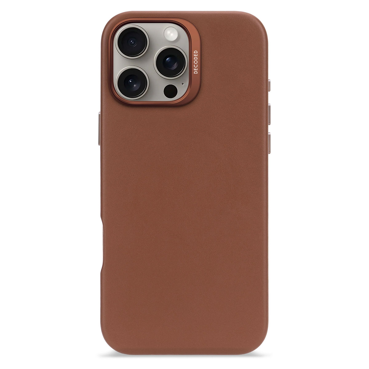 Decoded Coque en cuir MagSafe Apple iPhone 16 Pro Max - Tan
