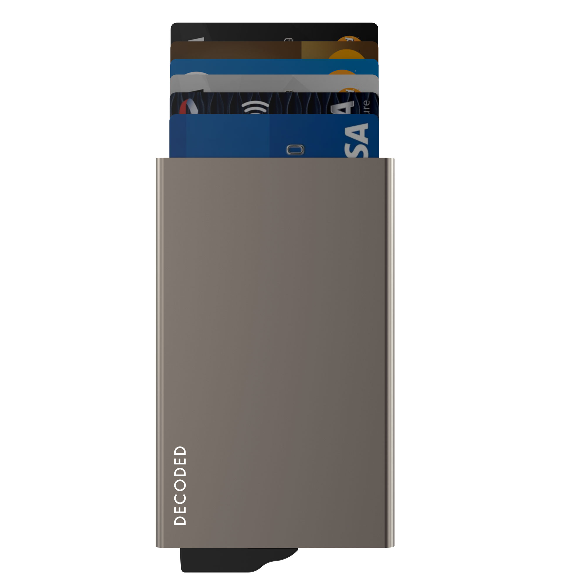 Decoded MagSafe Aluminium Cardholder - Titanium Silver