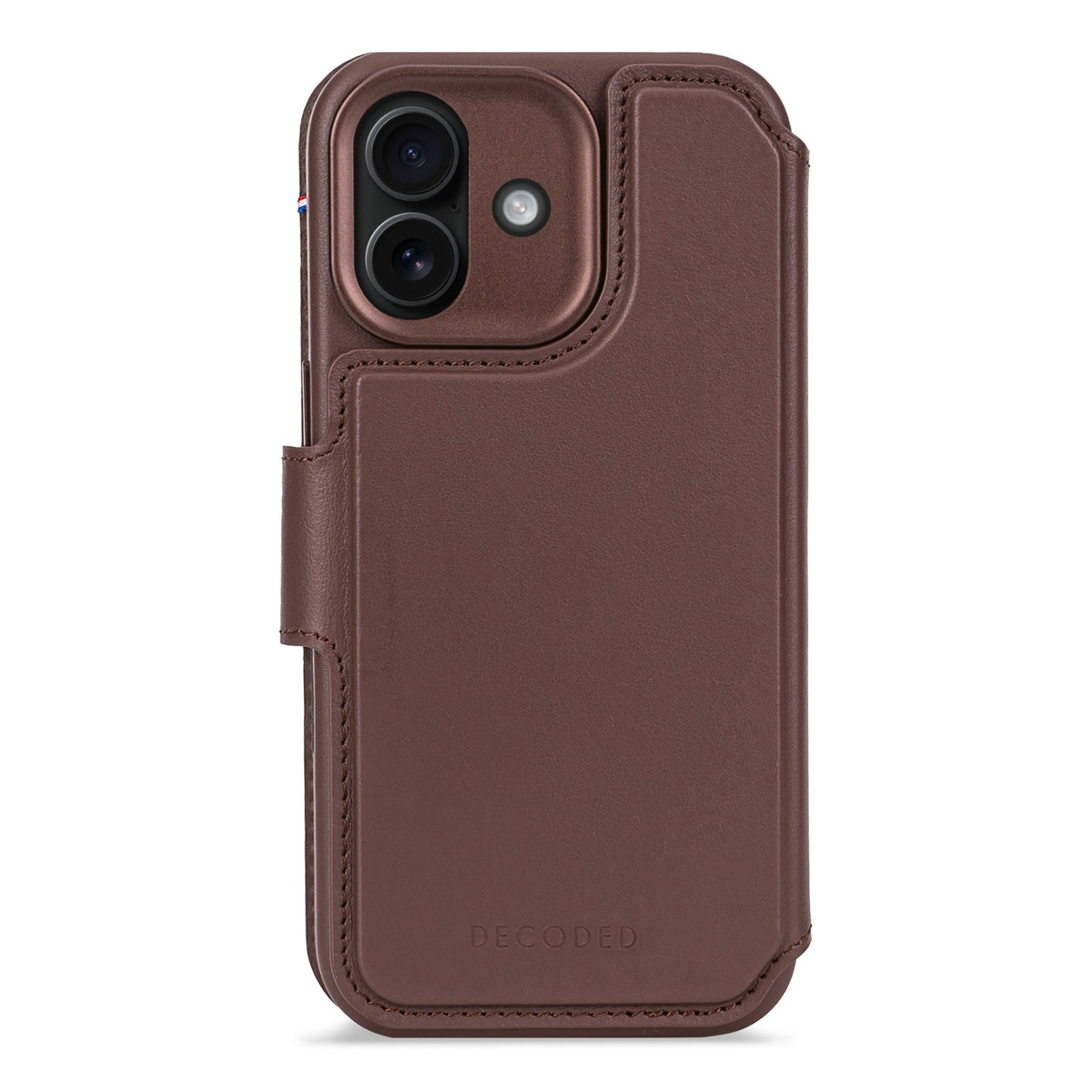 Decoded Portefeuille détachable 2 en 1 en cuir MagSafe Apple iPhone 17 - Chocolate Brown