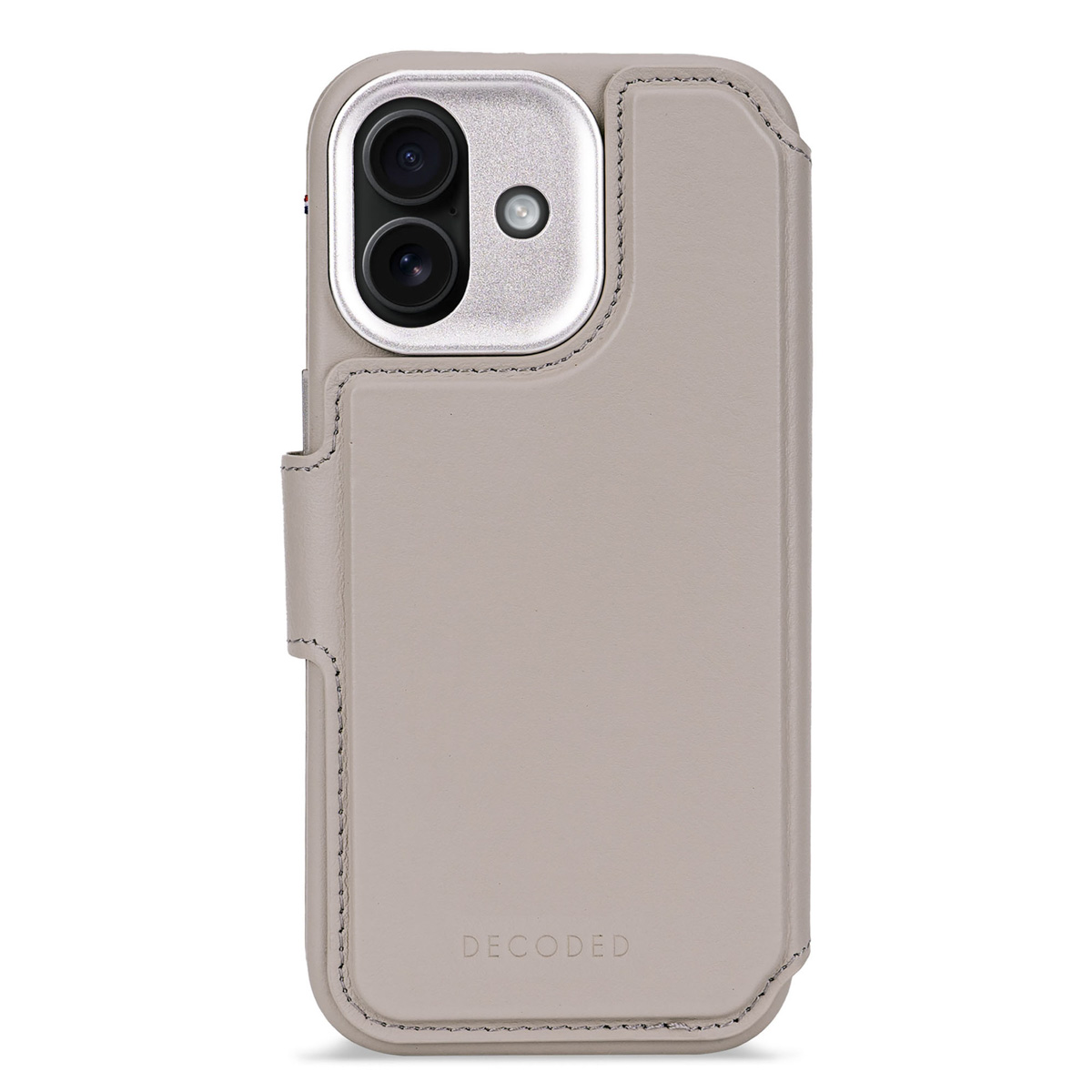 Decoded Portefeuille détachable 2 en 1 en cuir MagSafe Apple iPhone 17 - Solid Clay