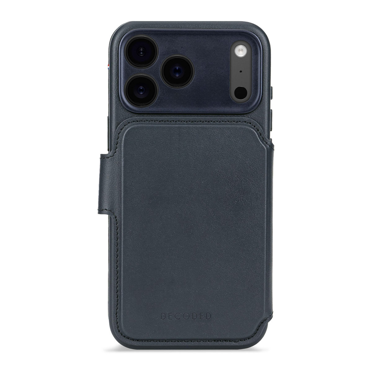 Decoded Portefeuille détachable 2 en 1 en cuir MagSafe Apple iPhone 17 Pro Max - Navy Shadow