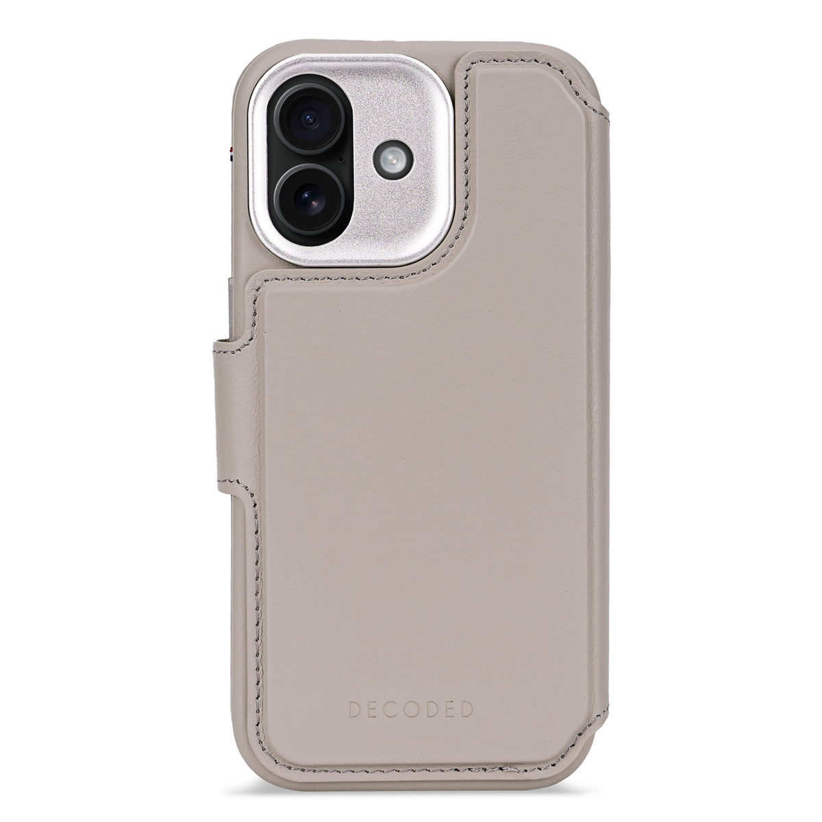 Decoded Portefeuille détachable 2 en 1 en cuir MagSafe Apple iPhone 17 Pro Max - Solid Clay