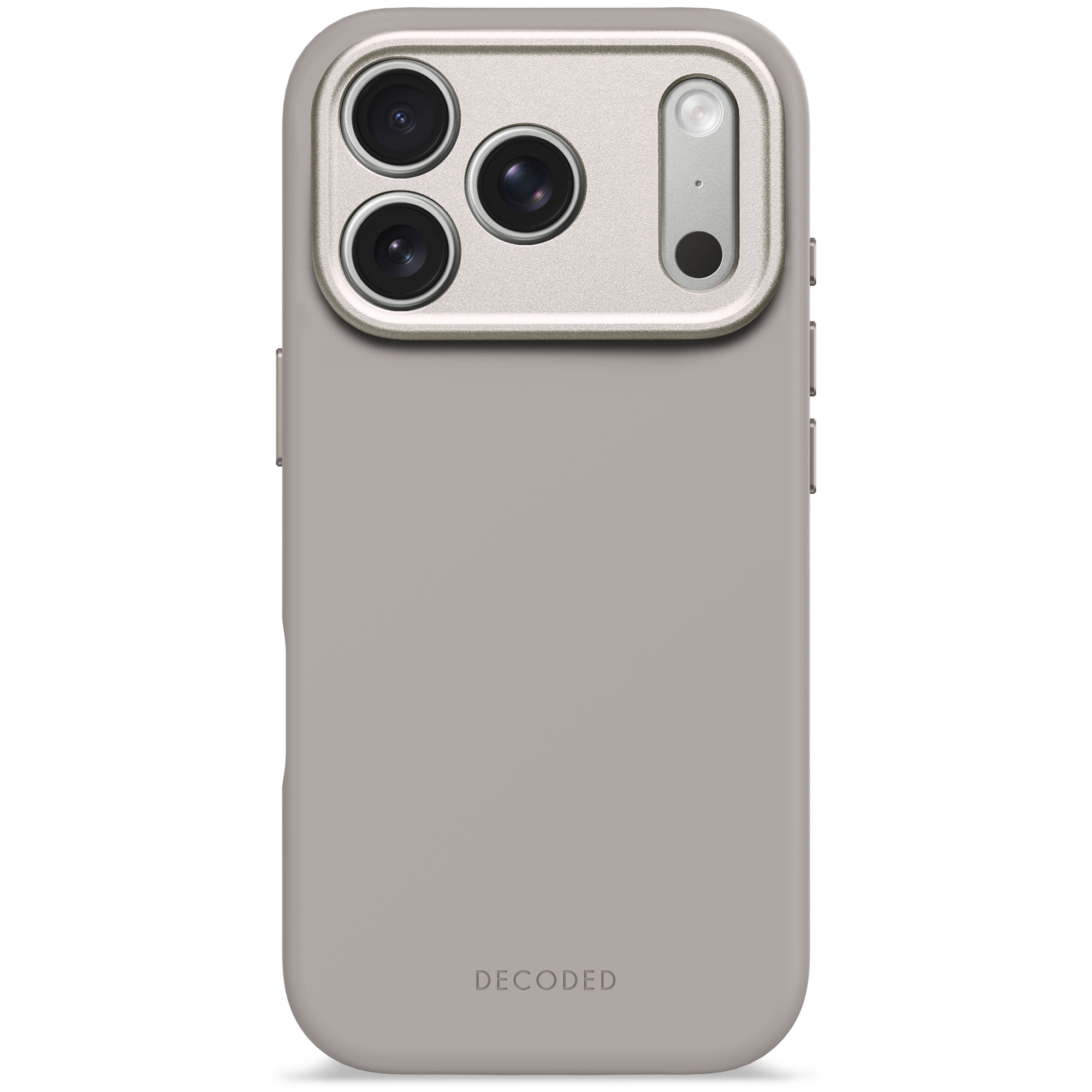 Decoded Silicone Backcover MagSafe voor de Apple iPhone 17 Pro Max - Soft Taupe