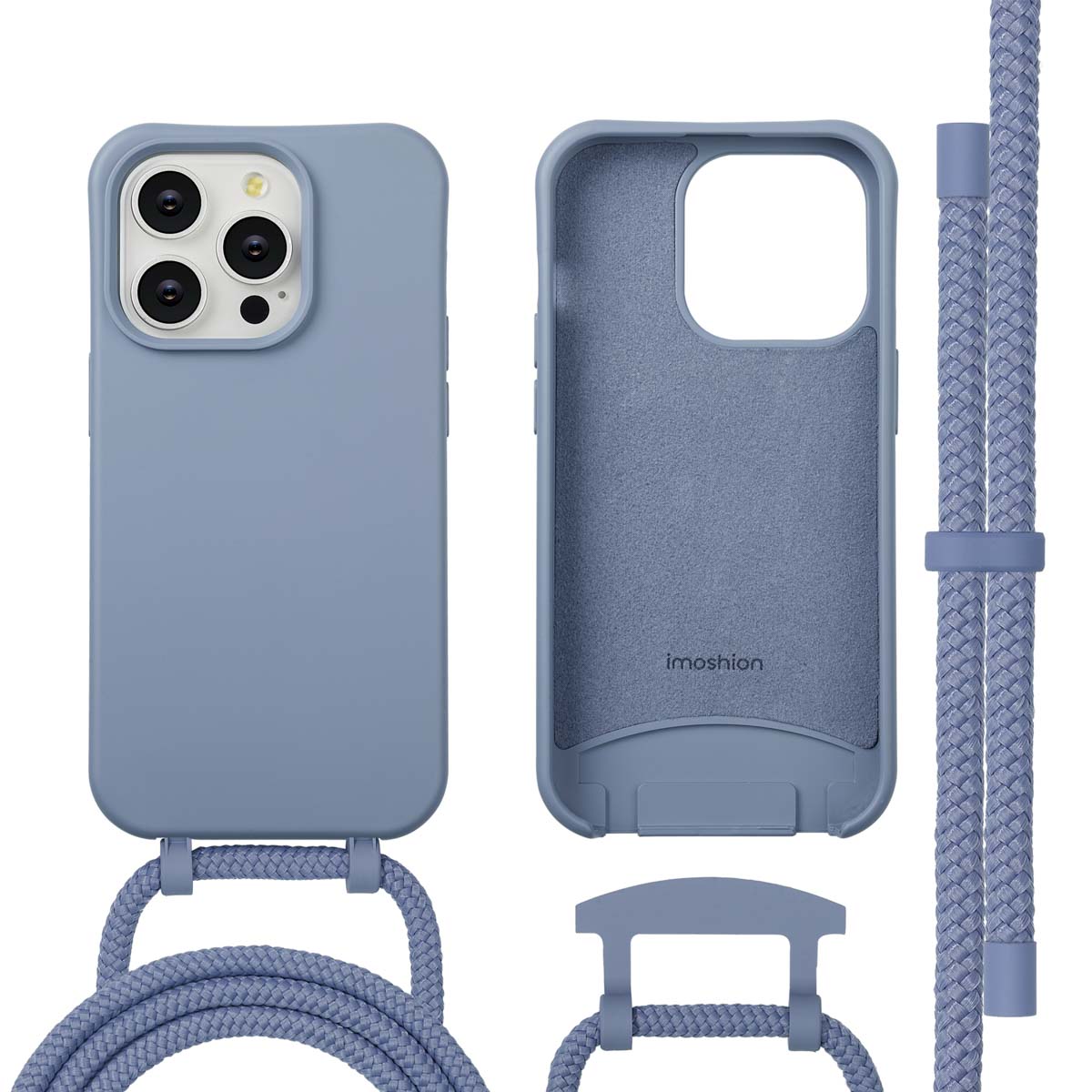 imoshion Color Backcover met afneembaar koord met MagSafe voor de Apple iPhone 14 Pro - Ash Blue