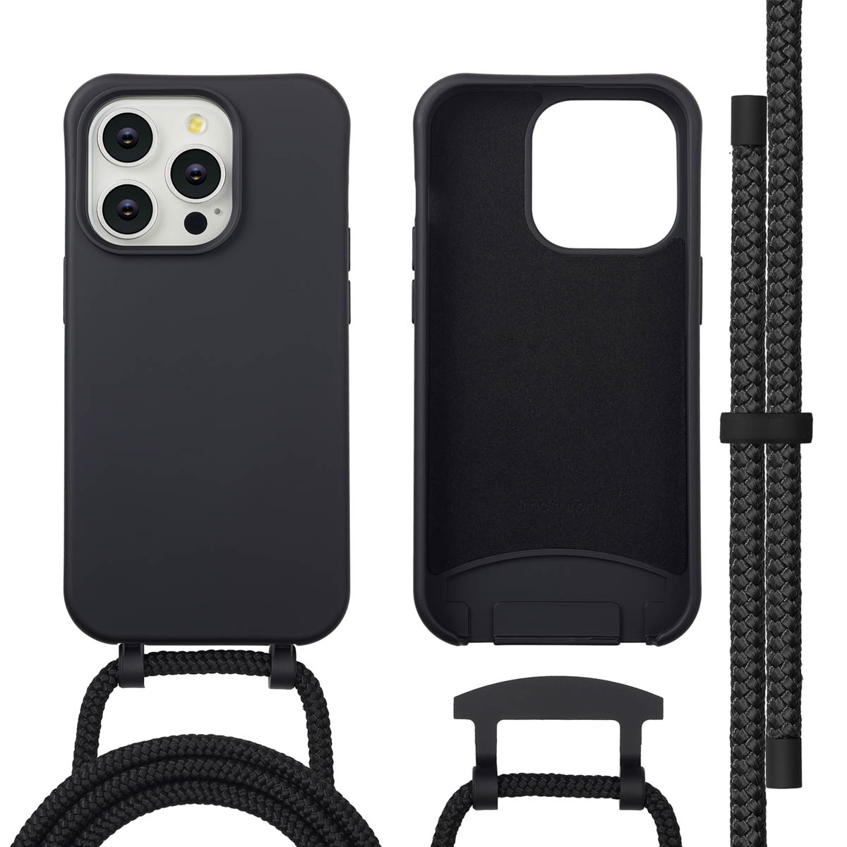 imoshion Color Backcover met afneembaar koord met MagSafe voor de Apple iPhone 14 Pro - Zwart