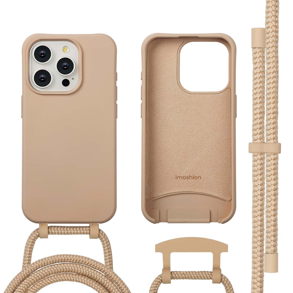 imoshion Color Backcover met afneembaar koord met MagSafe voor de Apple iPhone 15 Pro - Nude