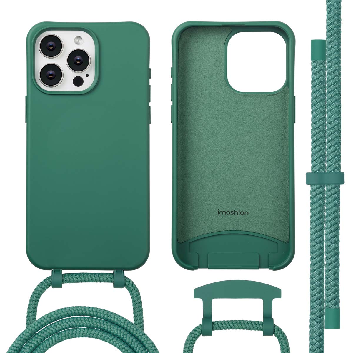 imoshion Color Backcover met afneembaar koord met MagSafe voor de Apple iPhone 15 Pro Max - Donkergroen
