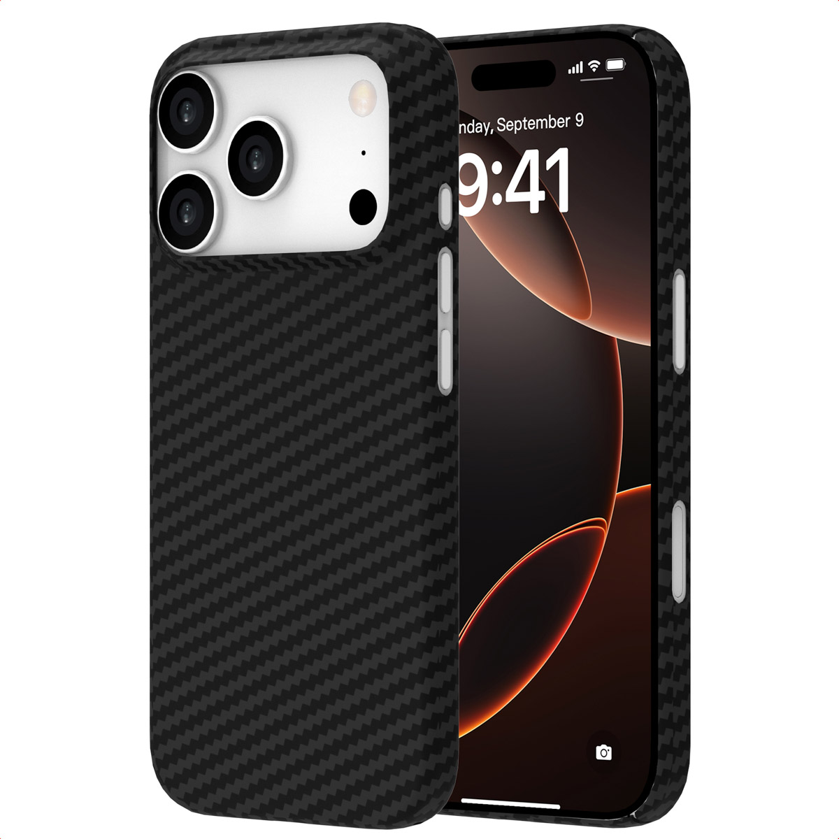 Accezz Coque Kevlar® MagSafe Apple iPhone 17 Pro - Noir