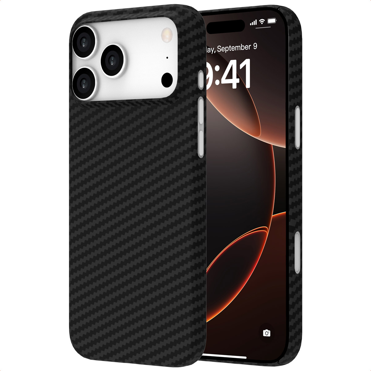 Accezz Coque Kevlar® MagSafe Apple iPhone 17 Pro Max - Noir