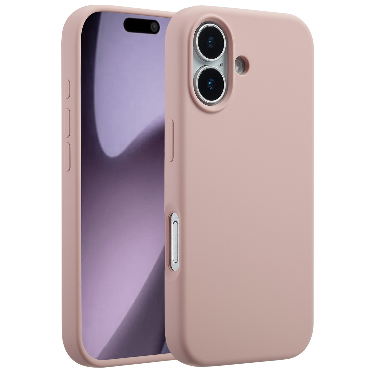 Accezz Liquid Silicone Backcover met MagSafe voor de Apple iPhone 17 - Roze