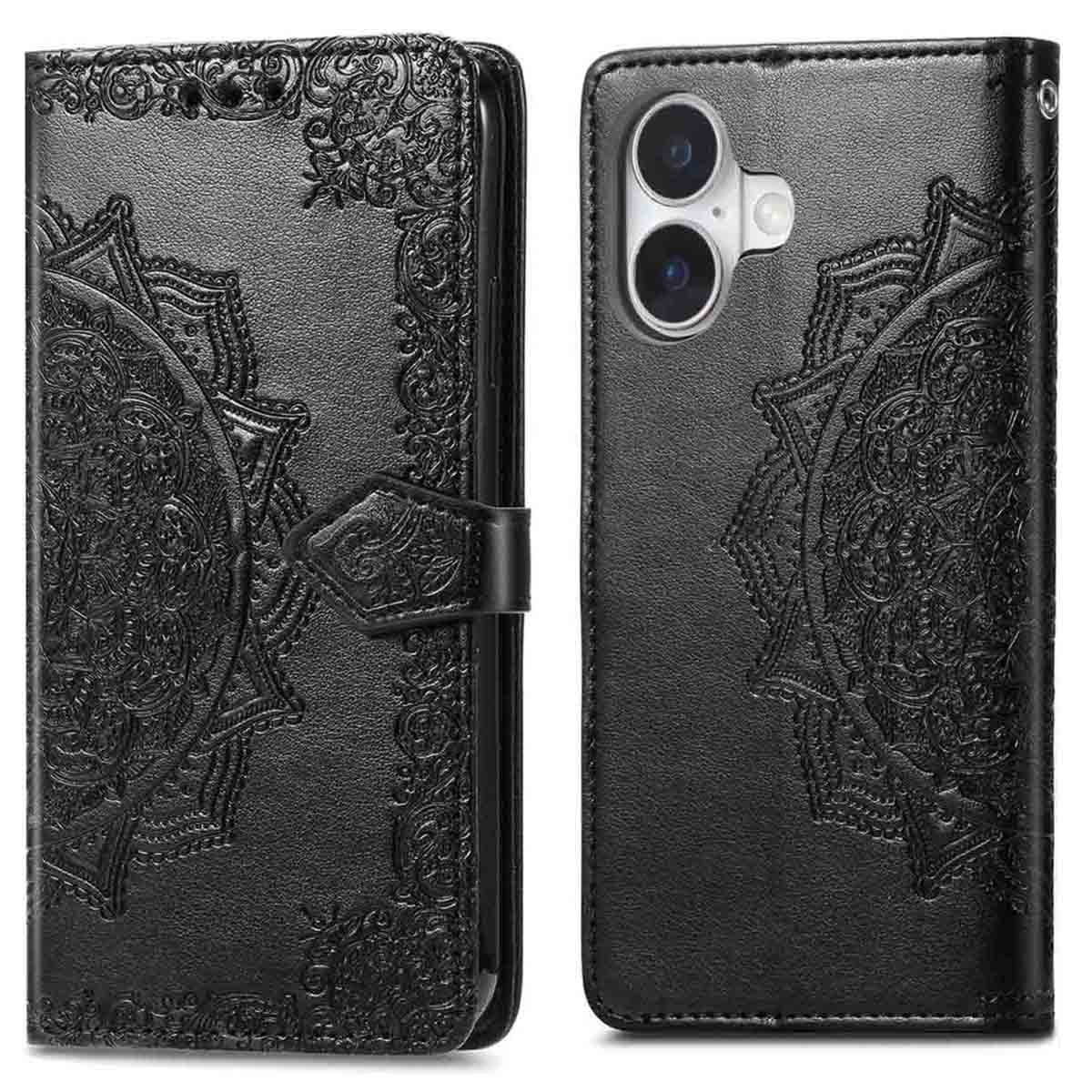 imoshion Mandala Bookcase voor de Apple iPhone 17 - Zwart