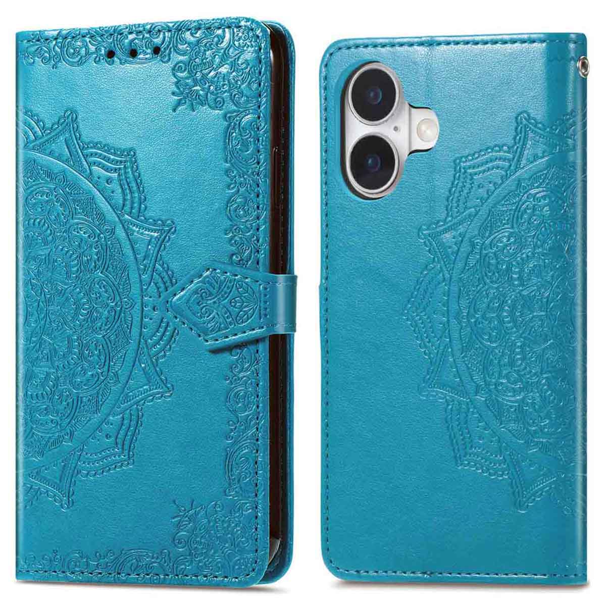 imoshion Mandala Bookcase voor de Apple iPhone 17 - Turquoise