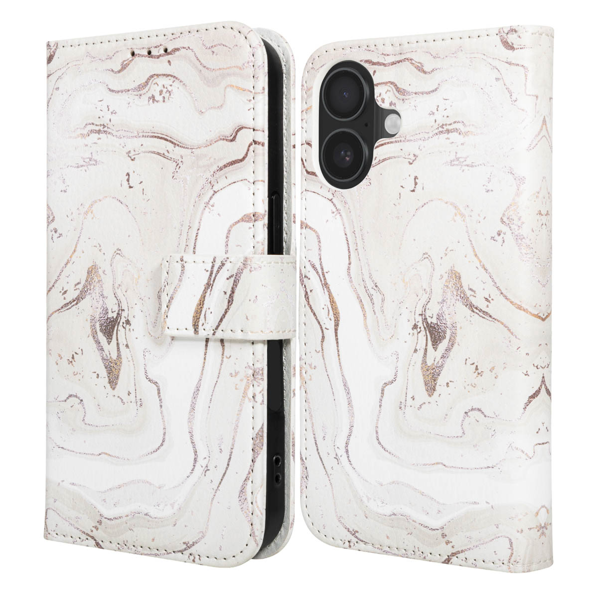 imoshion Design Bookcase voor de Apple iPhone 17 - Sandy Marble