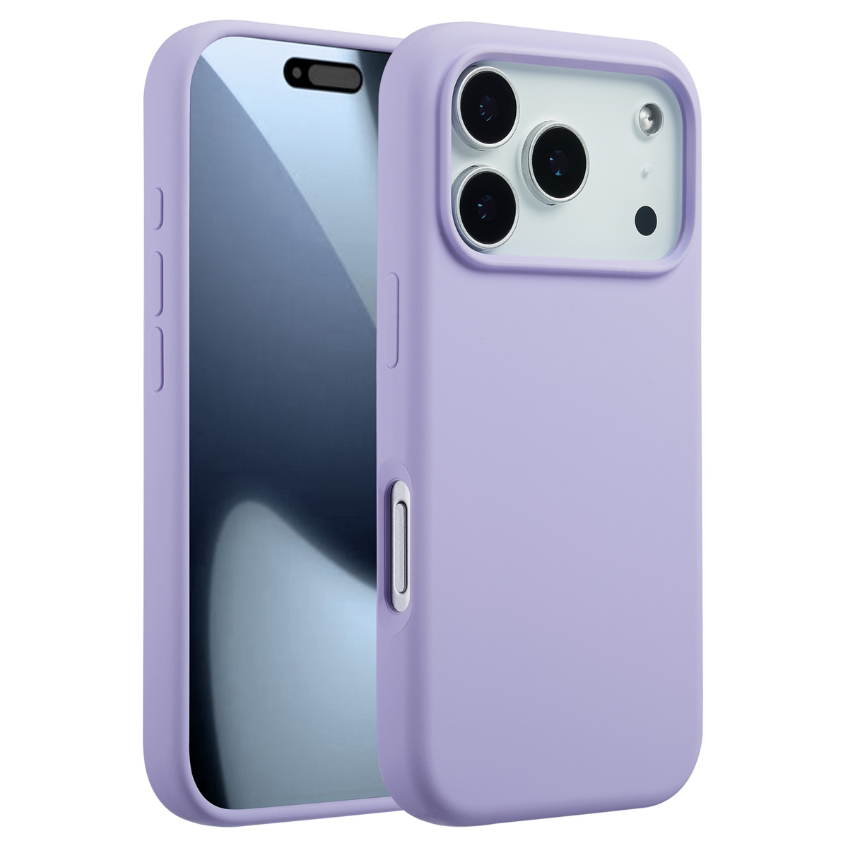 Accezz Coque Liquid Silicone avec MagSafe Apple iPhone 17 Pro - Lavender Gray