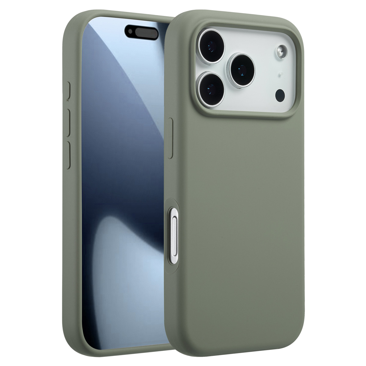 Accezz Liquid Silicone Backcover met MagSafe voor de Apple iPhone 17 Pro - Cooper Green