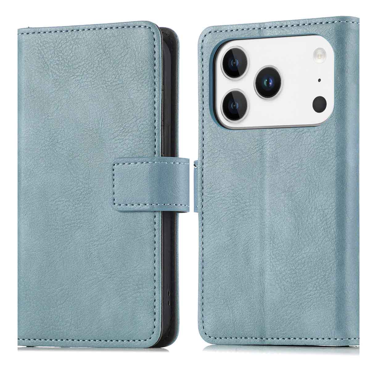 imoshion Luxe Bookcase voor de Apple iPhone 17 Pro - Lichtblauw