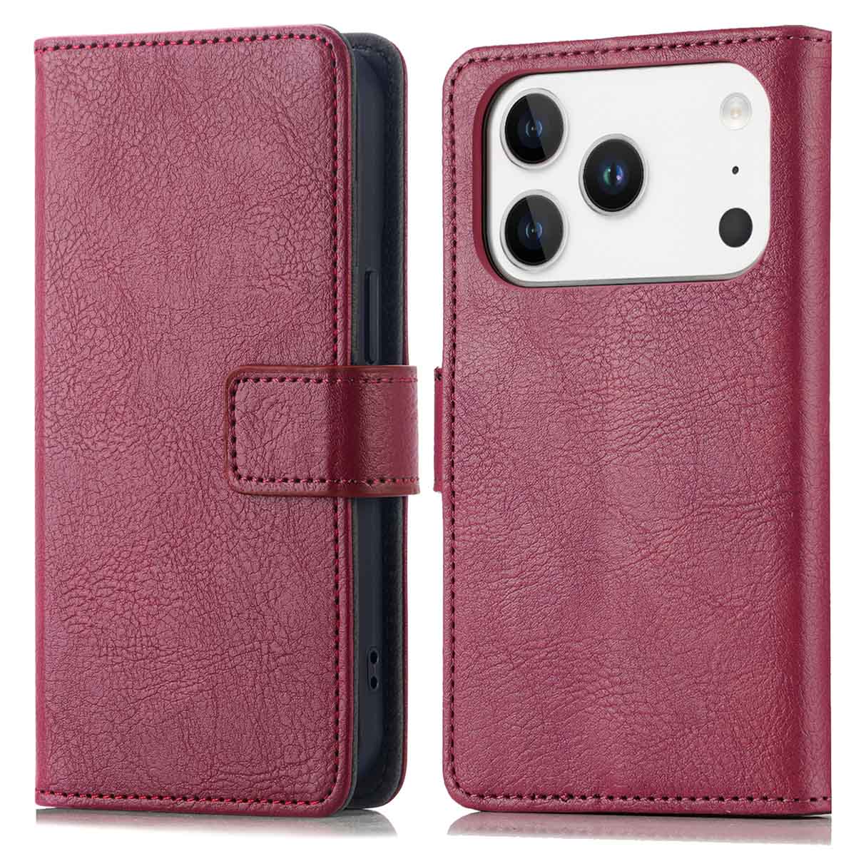 imoshion Luxe Bookcase voor de Apple iPhone 17 Pro - Bordeaux