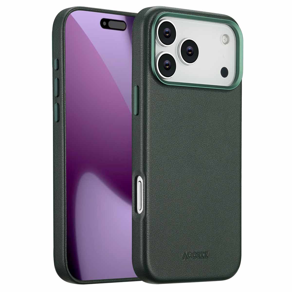 Accezz MagSafe Leather Backcover voor de Apple iPhone 17 Pro Max - Cedar Green