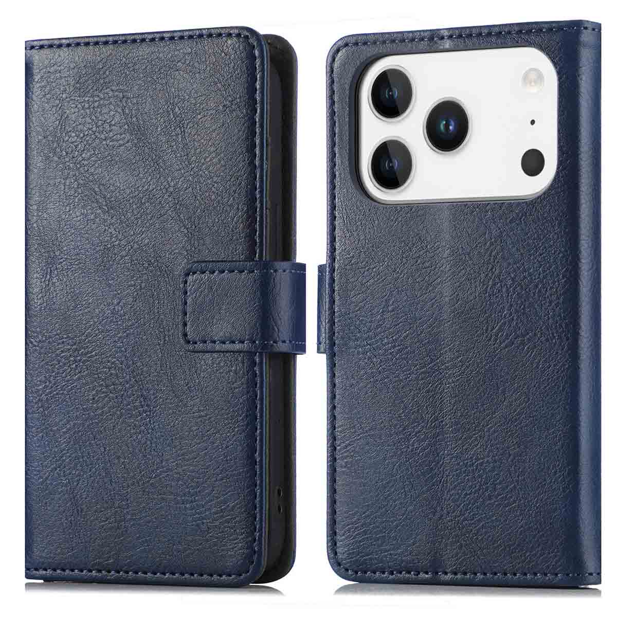 imoshion Luxe Bookcase voor de Apple iPhone 17 Pro Max - Donkerblauw