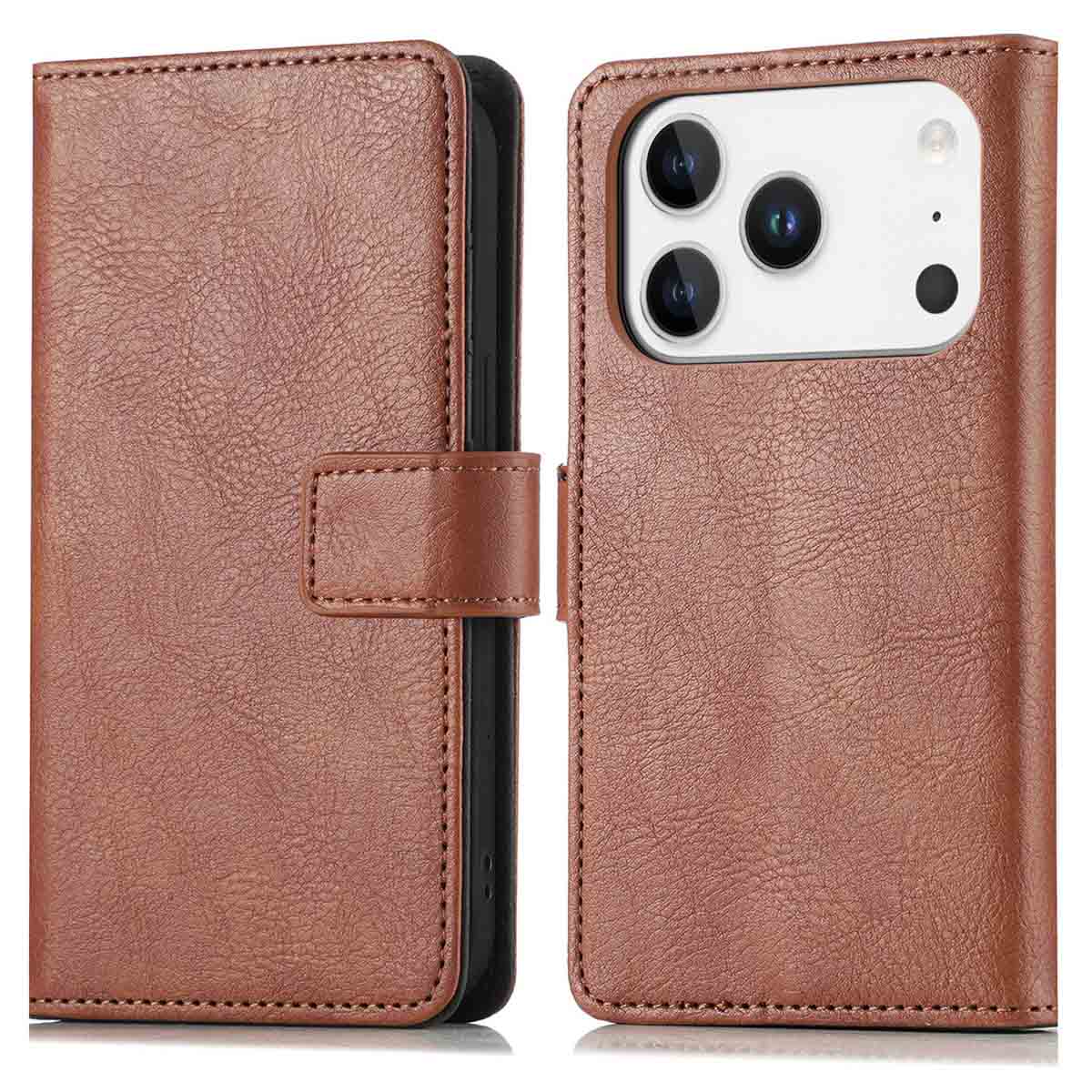 imoshion Luxe Bookcase voor de Apple iPhone 17 Pro Max - Bruin