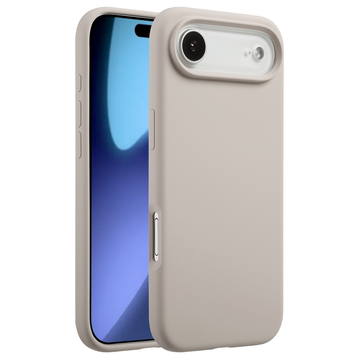 Accezz Liquid Silicone Backcover met MagSafe voor de Apple iPhone Air - Stone