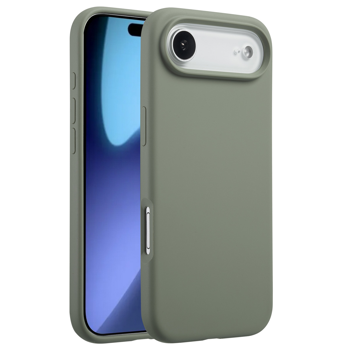 Accezz Coque Liquid Silicone avec MagSafe Apple iPhone Air - Cooper Green