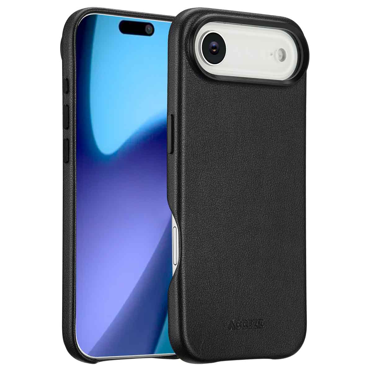 Accezz MagSafe Leather Backcover voor de Apple iPhone Air - Onyx Black