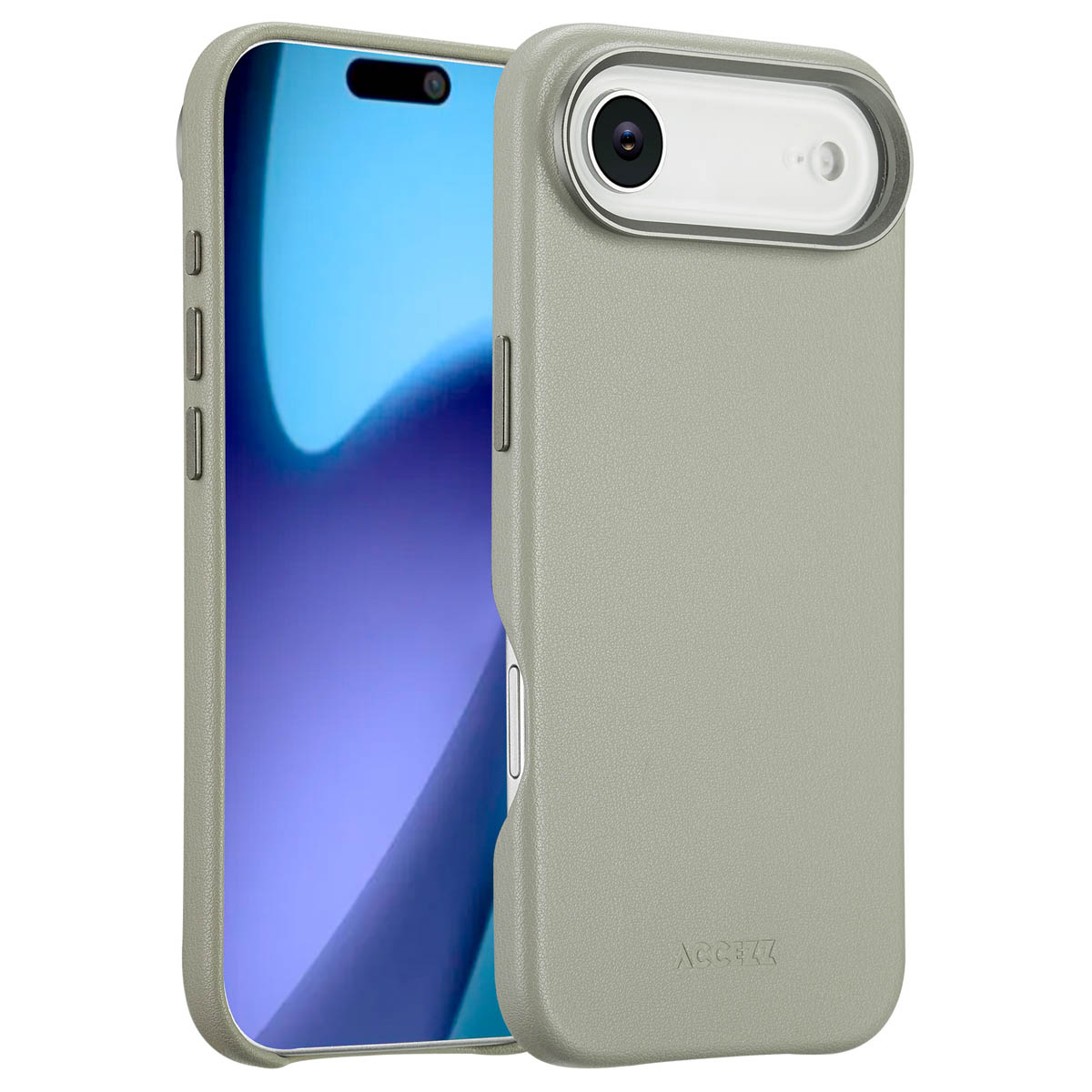Accezz MagSafe Leather Backcover voor de Apple iPhone Air - Light Grey