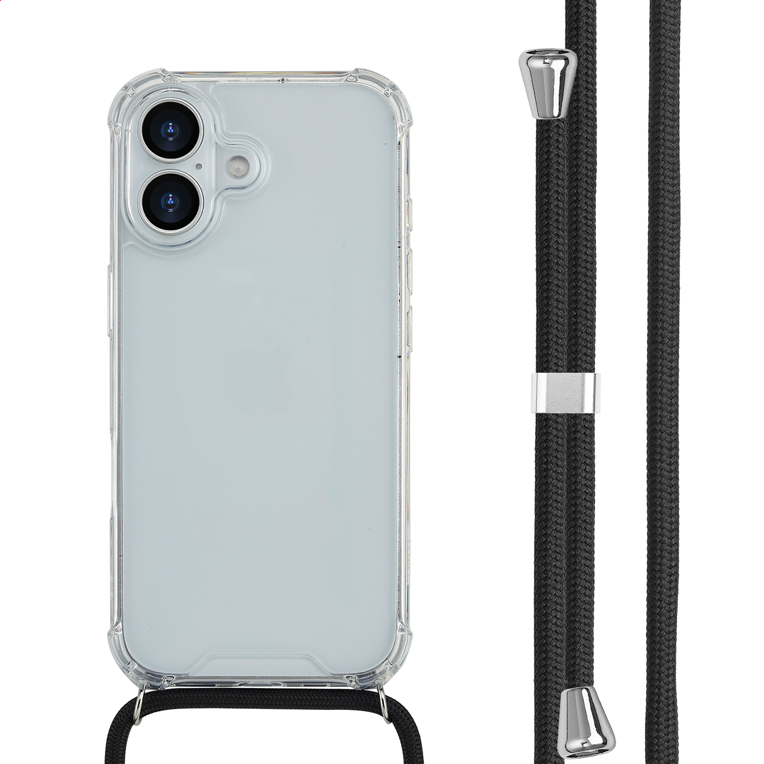 imoshion Transparante Backcover met koord voor de Apple iPhone 17 - Zwart