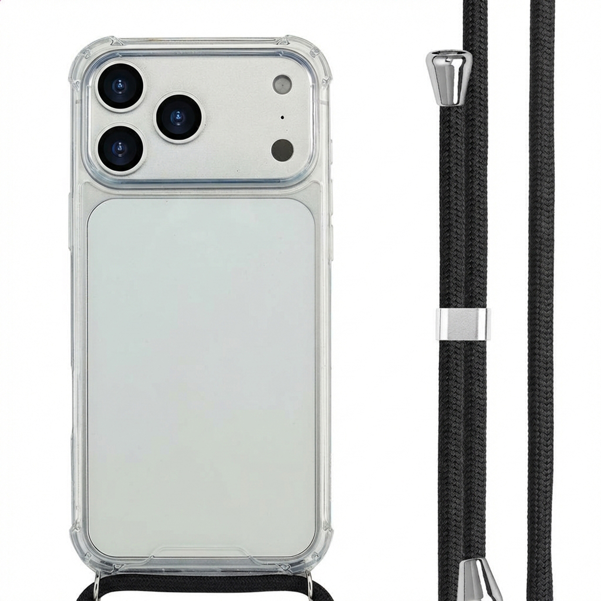 imoshion Coque arrière Transparente avec cordon Apple iPhone 17 Pro Max - Noir