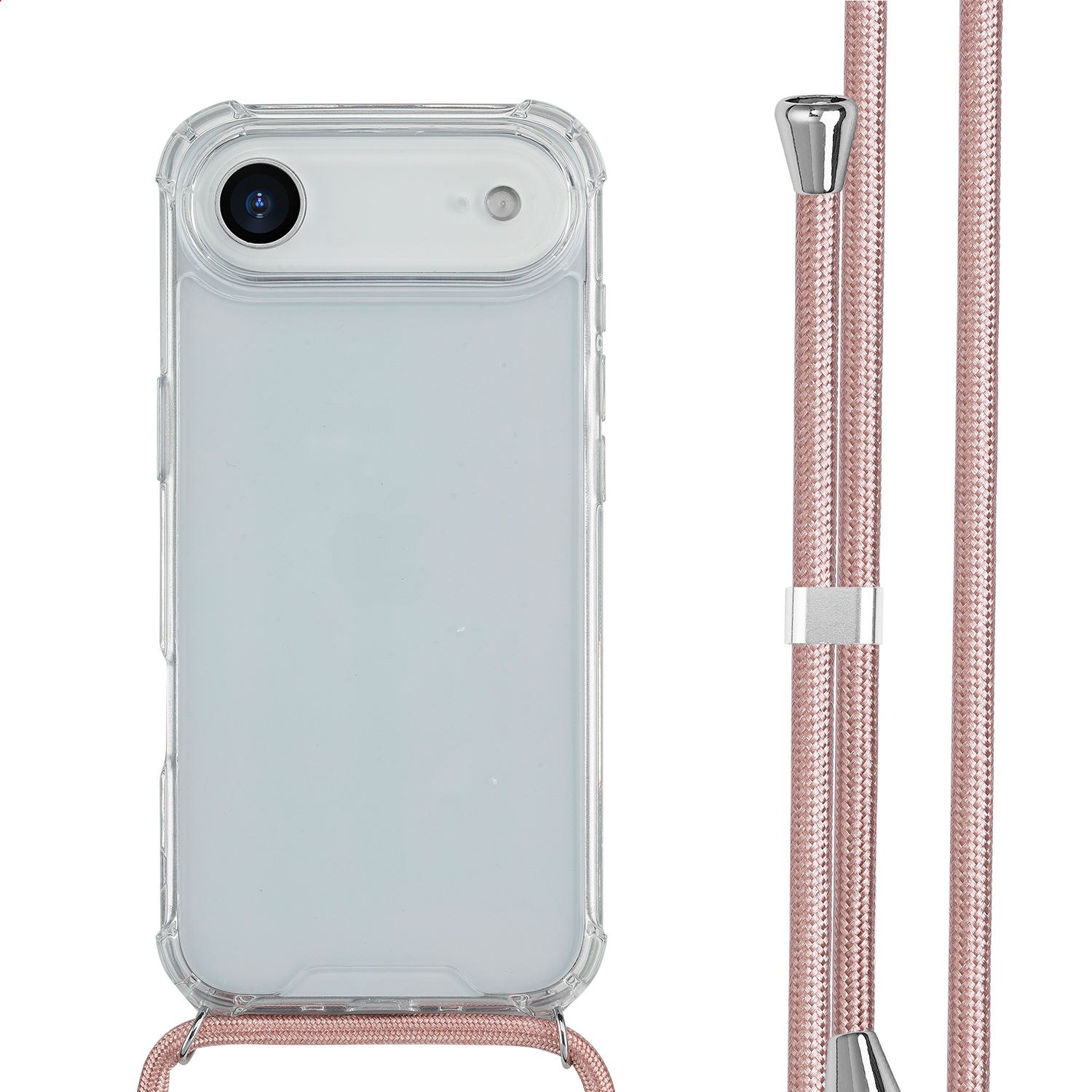 imoshion Coque arrière Transparente avec cordon Apple iPhone Air - Rose Doré
