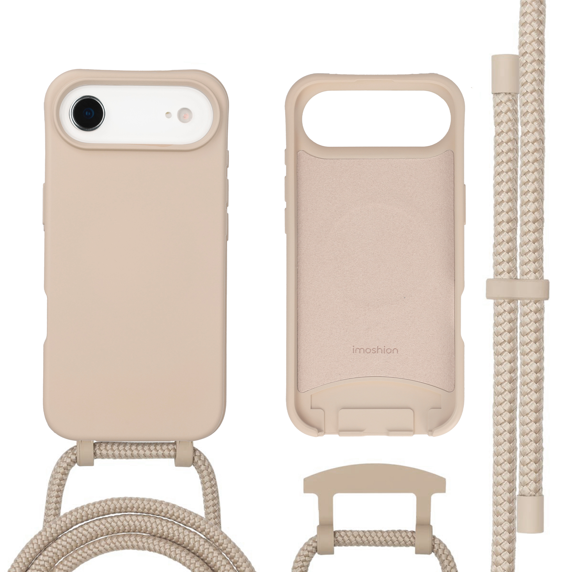 imoshion Coque arrière Color avec cordon amovible et MagSafe Apple iPhone Air - Nude