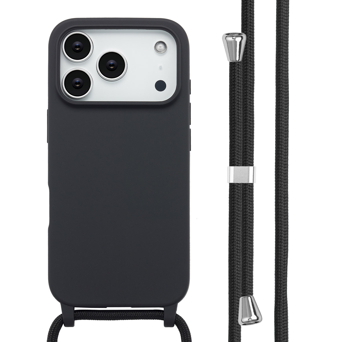 imoshion Siliconen hoesje met koord voor de Apple iPhone 17 Pro - Zwart