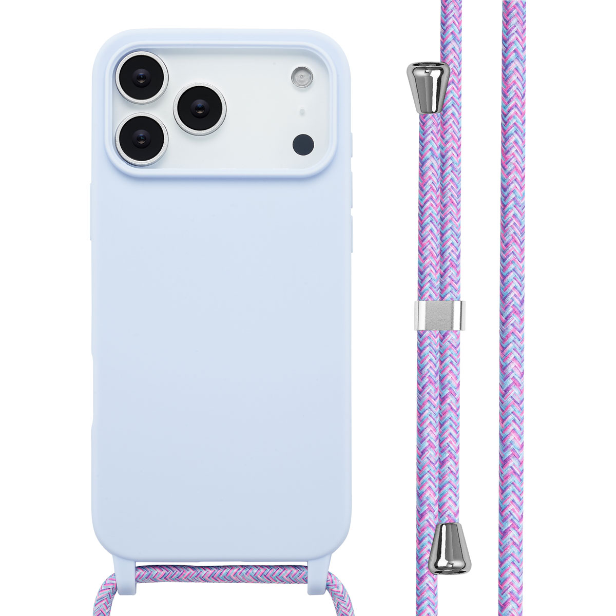 imoshion Coque en silicone avec cordon Apple iPhone 17 Pro Max - Violet