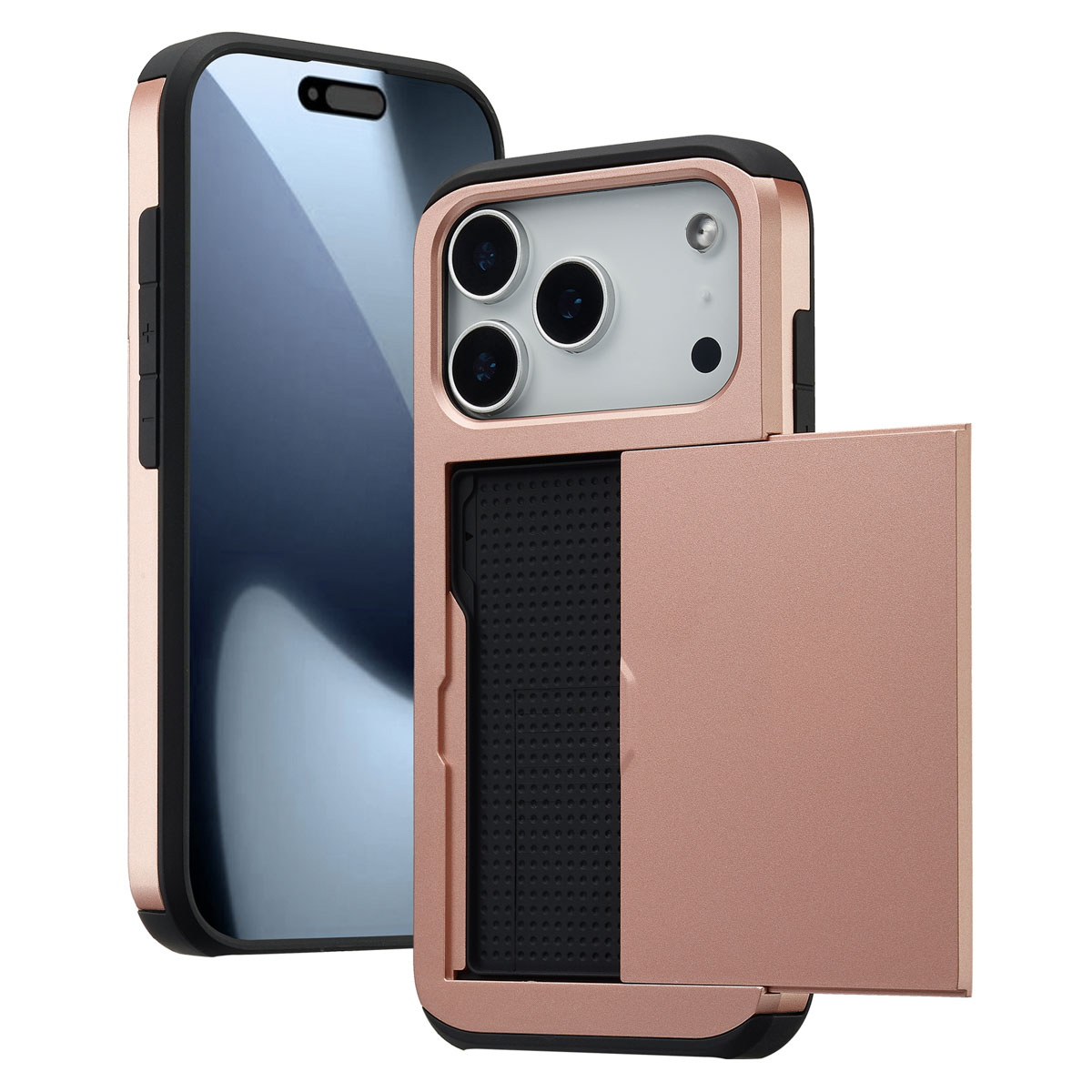 imoshion Backcover met pasjeshouder voor de Apple iPhone 17 Pro - Rosé Goud
