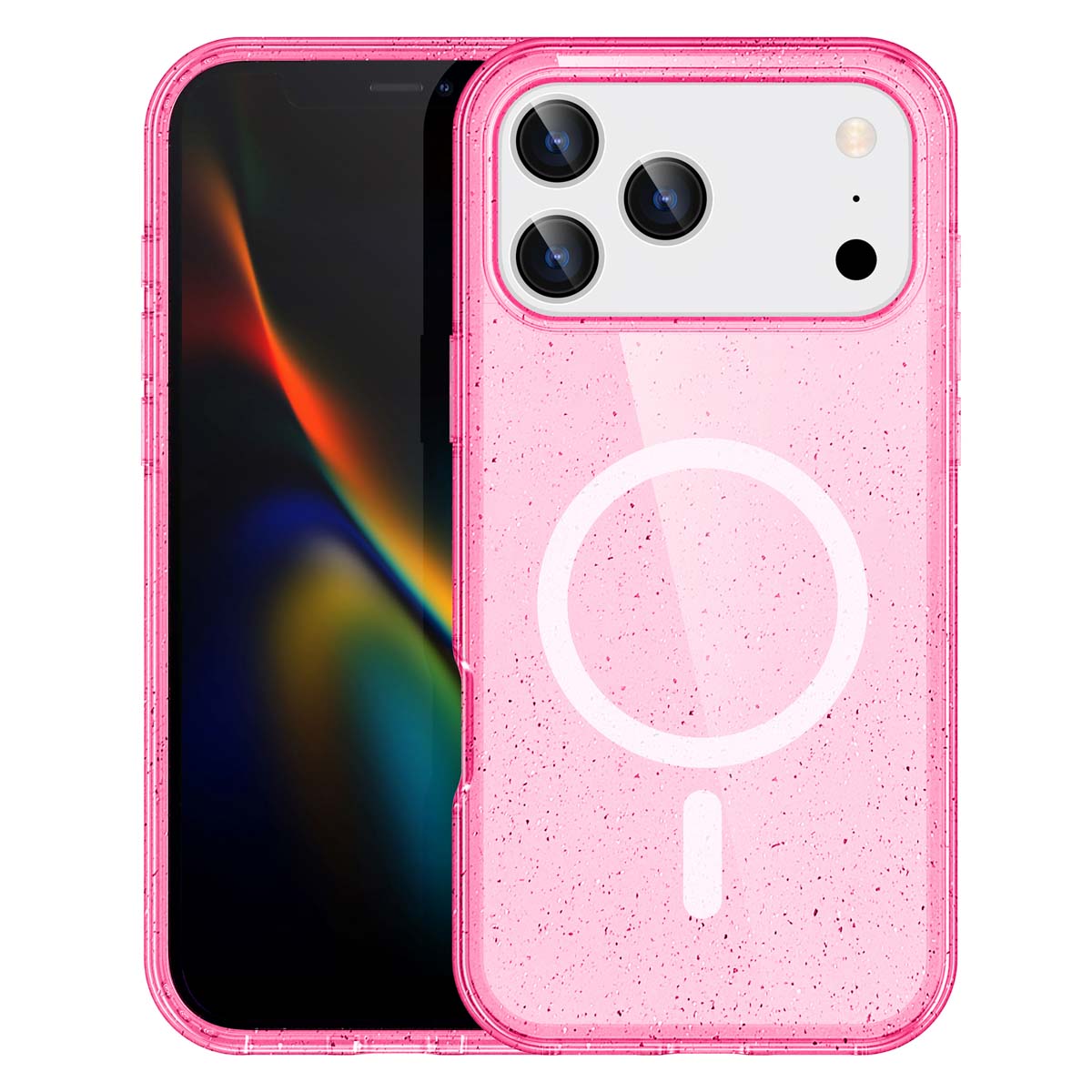 imoshion Coque Pailletée avec MagSafe Apple iPhone 17 Pro Max - Rose
