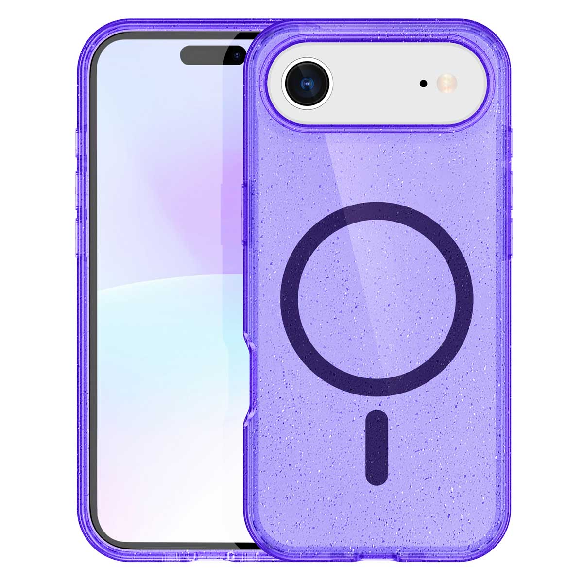 imoshion Coque Pailletée avec MagSafe Apple iPhone Air - Violet